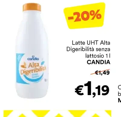Latte UHT Alta Digeribilità senza lattosio