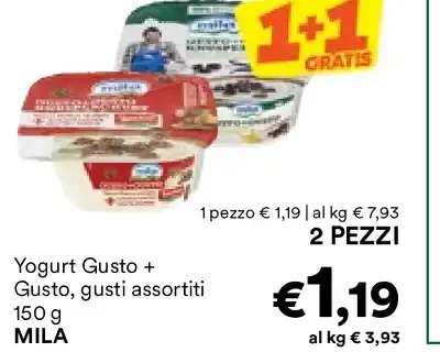 Yogurt Gusto + Gusto gusti assortiti