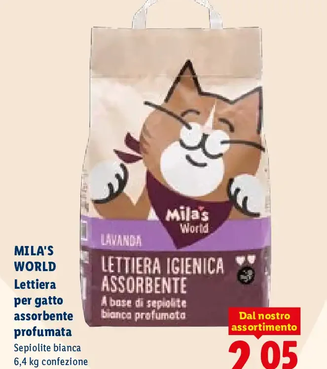 Lettiera igienica assorbente profumata