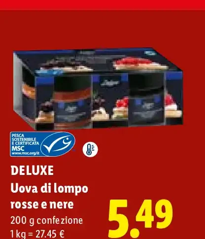 Uova di lompo rosse e nere