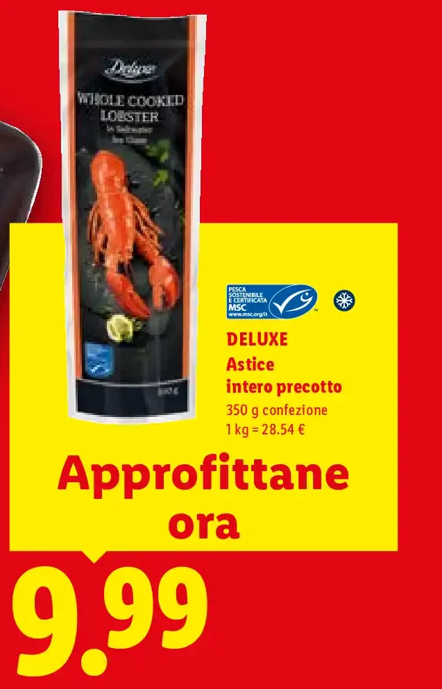 Astice intero precotto