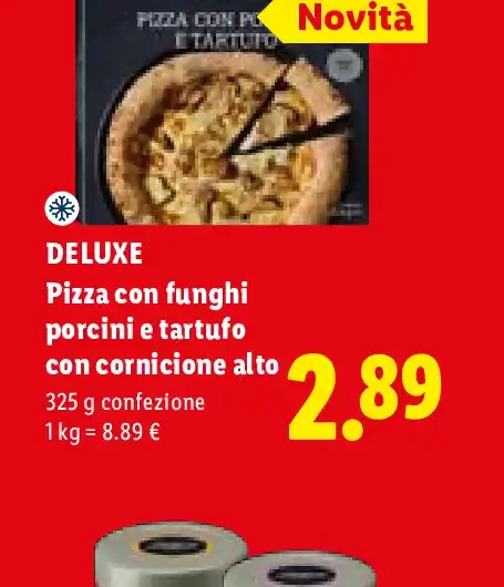 Pizza con funghi porcini e tartufo