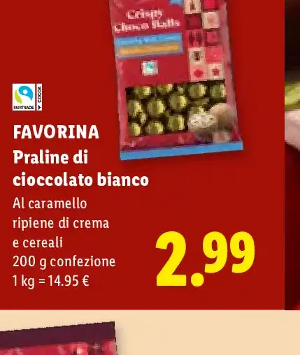 Praline di cioccolato bianco