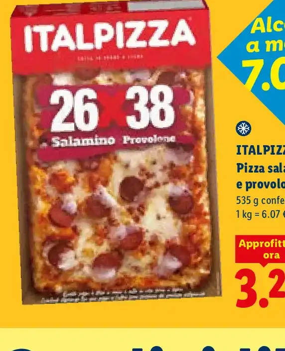 Pizza salamino e provolone Italpizza