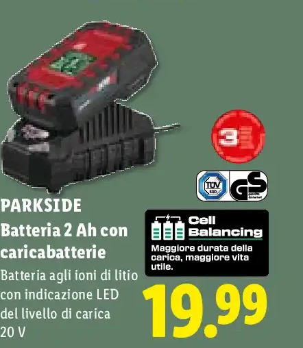 Batteria con caricabatterie