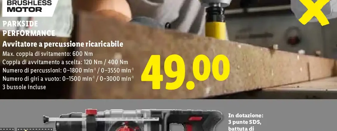 Avvitatore a percussione ricaricabile