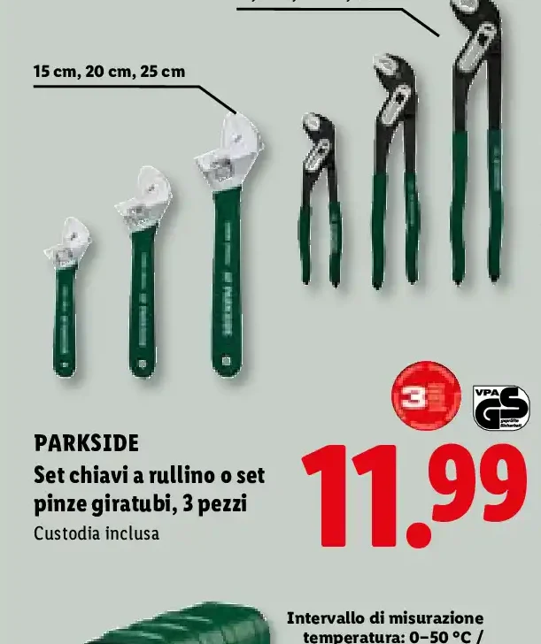 Set chiavi a rullino o set pinze giratubi