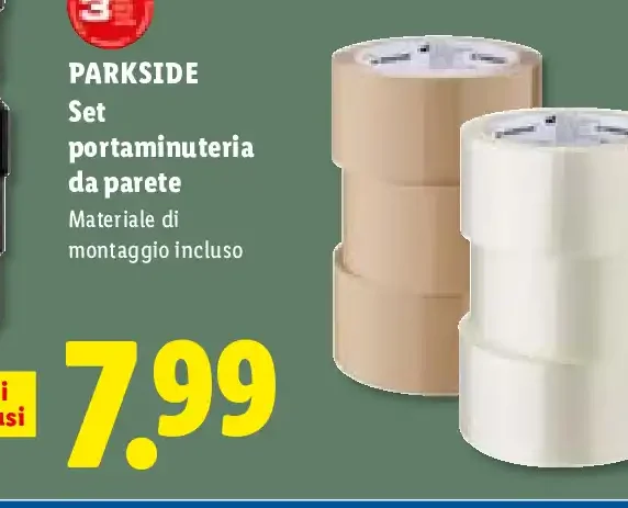 Set portaminuteria da parete
