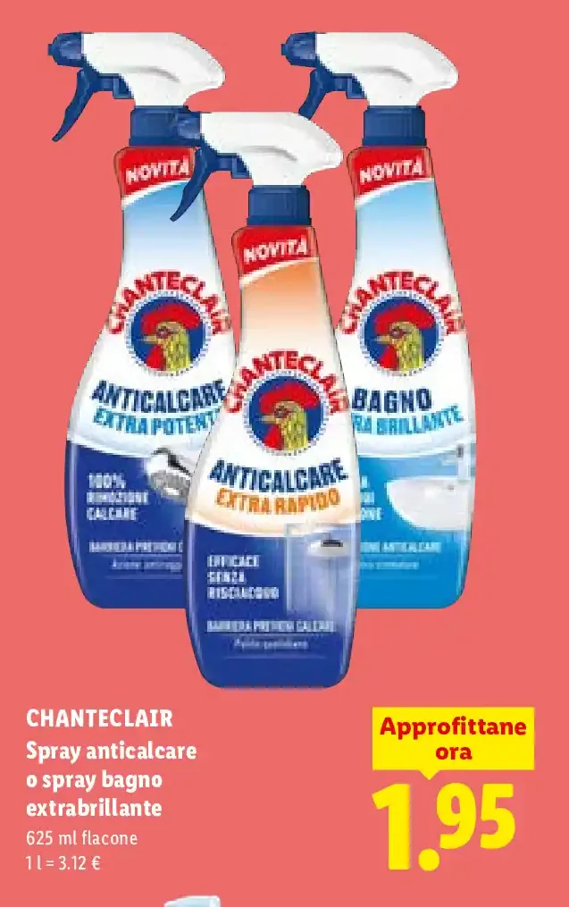 Spray anticalcare o spray bagno extrabrillante