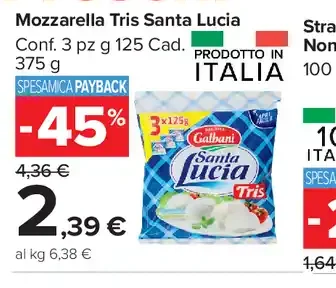 Mozzarella Tris Santa Lucia