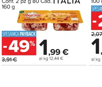 Cubetti di Pancetta Negroni
