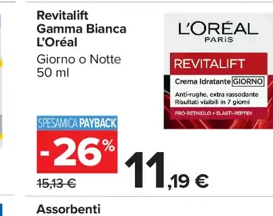 Revitalift crema giorno o notte