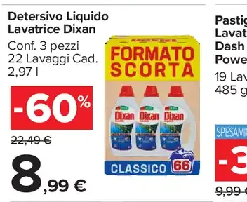 Detersivo liquido lavatrice DIXAN