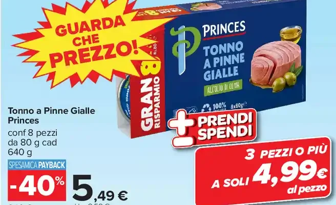 Tonno a Pinne Gialle Princes
