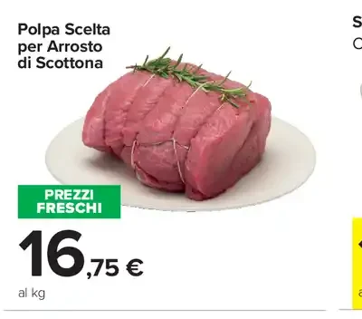 Polpa scelta per arrosto di scottona