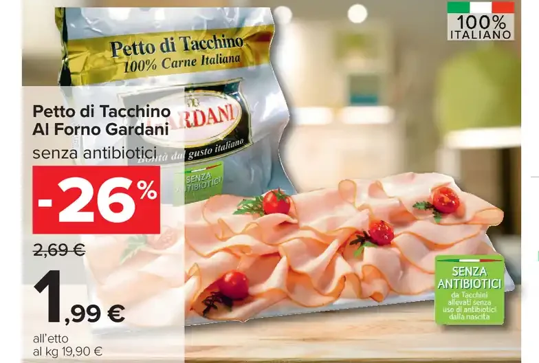 Petto di tacchino al forno Gardani
