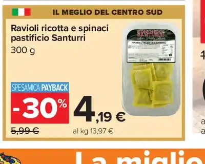 Ravioli ricotta e spinaci pastificio Santurri