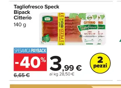 Tagliofresco speck bipack Citterio