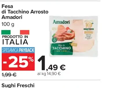 Fesa di tacchino arrosto Amadori