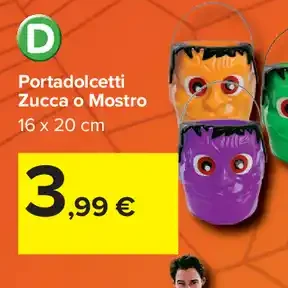 Portadolcetti Zucca o Mostro