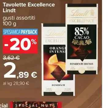 Tavolette Excellence Lindt