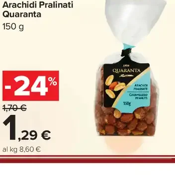 Arachidi Pralinati Quaranta