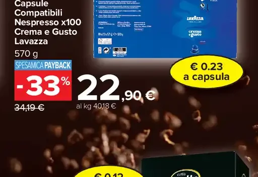 Capsule Compatibili Nespresso x100 Crema e Gusto Lavazza