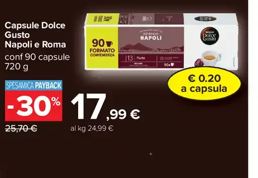 Capsule Dolce Gusto Napoli e Roma