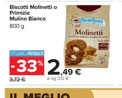 Biscotti Molinetti o Primizie Mulino Bianco
