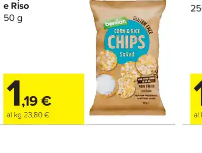 Chips di mais e riso