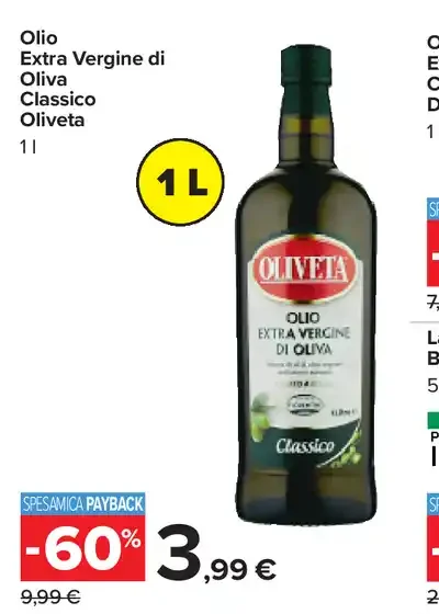 Olio extravergine di oliva Classico Oliveta