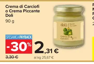 Crema di carciofi o crema piccante Doli