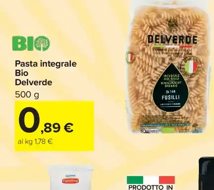 Pasta integrale bio Delverde