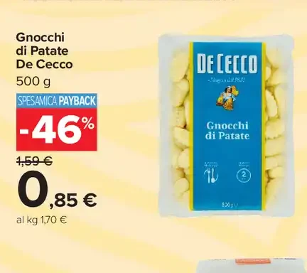 Gnocchi di patate De Cecco