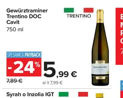 Gewürztraminer Trentino DOC Cavit