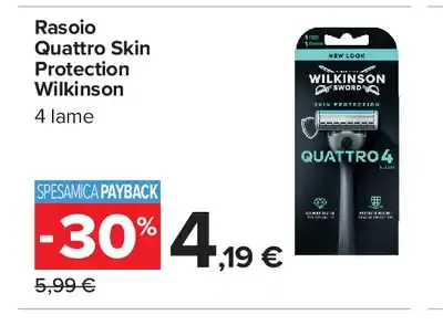 Rasoio Quattro Skin Protection Wilkinson