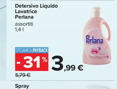 Detersivo Liquido Lavatrice Perl ana