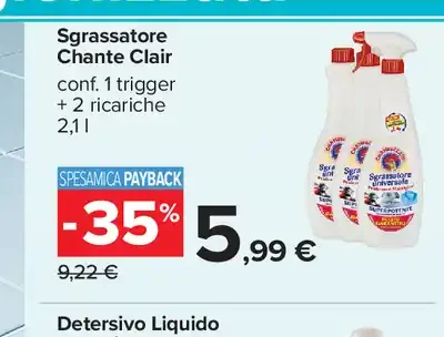 Sgrassatore Chante Clair