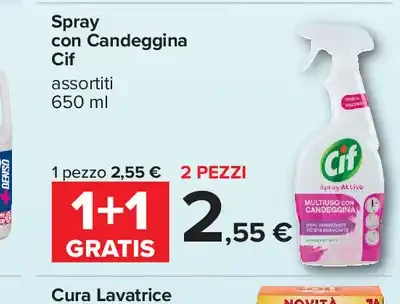 Spray con Candeggina Cif