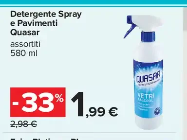 Detergente spray e pavimenti Quasar