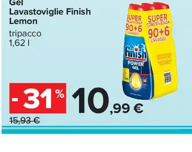Gel lavastoviglie Finish Lemon