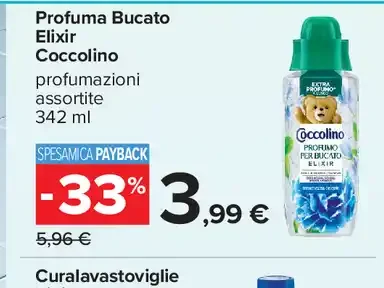 Profuma bucato Elixir Coccolino