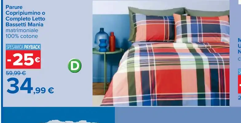 Parure copripiumino o completo letto Bassetti Mania