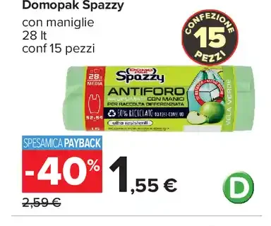 Sacchi profumati Domopak Spazzy