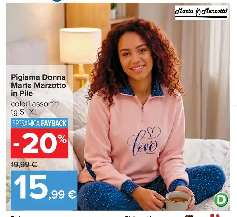 Pigiama donna Marta Marzotto in pile
