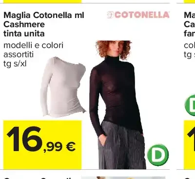 Maglia Cotonella donna Cashmere tinta unita