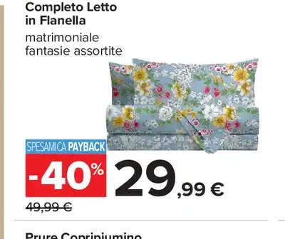Completo letto in flanella