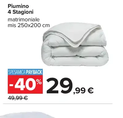 Piumino 4 stagioni