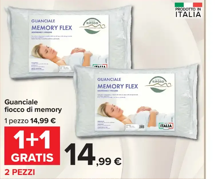 Guanciale fiocco di memory