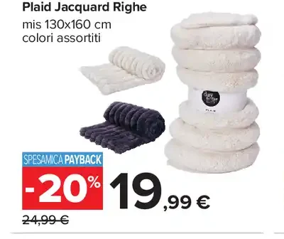 Plaid jacquard righe